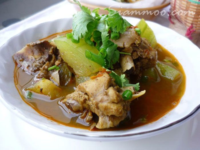 แกงไก่ใส่ฟักหม่น อาหารภาคเหนือ