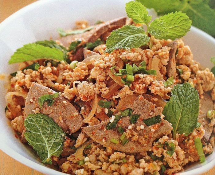 ลาบหมู (สากล) อาหารภาคอีสาน