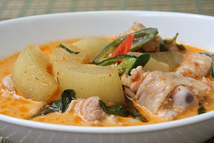 แกงฟักไก่ใส่มะแขว่น (ดั้งเดิม) อาหารภาคเหนือ