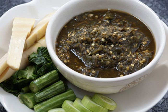 น้ำพริกปู อาหารภาคเหนือ