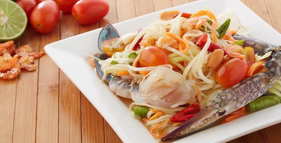 ส้มตำปูม้า อาหารภาคอีสาน