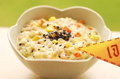 ข้าวต้มฟองเต้าหู้ เผือก มันเทศ อาหารเจ