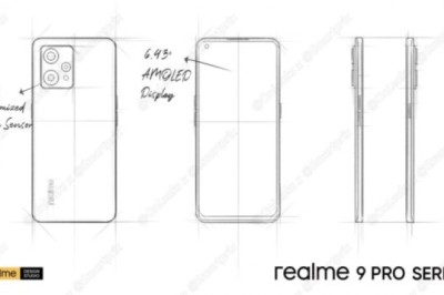 เผยภาพสเก็ตช์ดีไซน์เครื่อง Realme 9 Pro