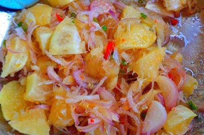 ยำมะนาวน้ำปลาหวาน อาหารจานเดียว