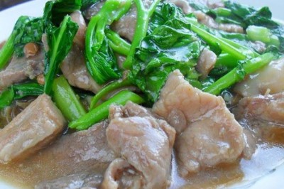 ราดหน้าหมูหมัก อาหารจานเดียว