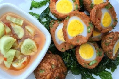 ทอดมันไข่นกกระทา อาหารจานเดียว