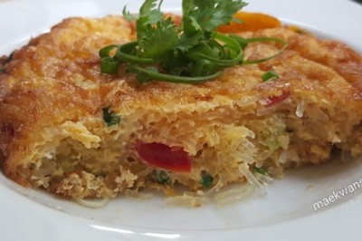ไข่เจียววุ้นเส้น อาหารจานเดียว