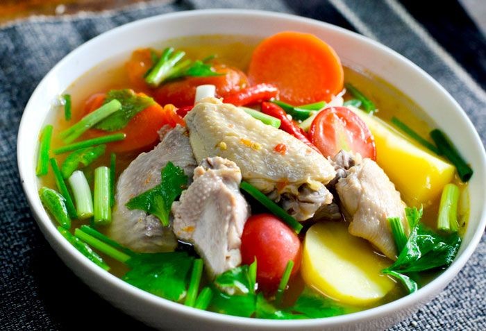 ต้มซุปไก่ อาหารภาคกลาง