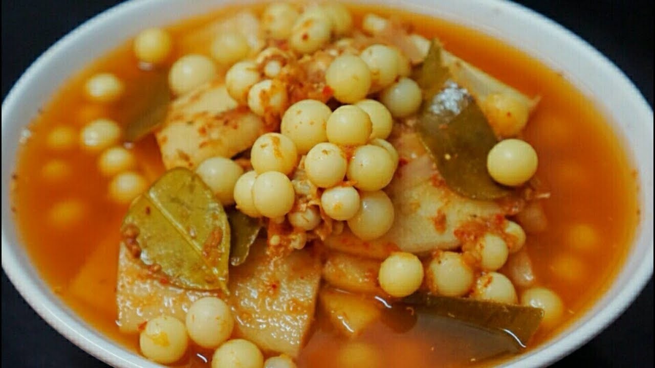 แกงเหลืองไข่ปลาเรียวเซียวสับปะรด (สากล) อาหารภาคใต้