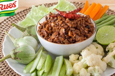 น้ำพริกเห็ดเจ อาหารเจ