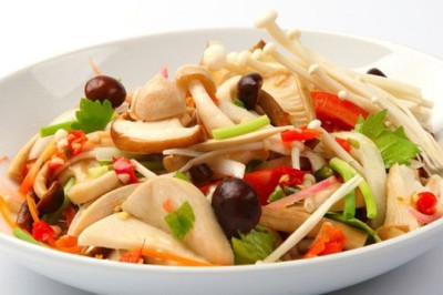 ยำเห็ดรวมเจ อาหารเจ