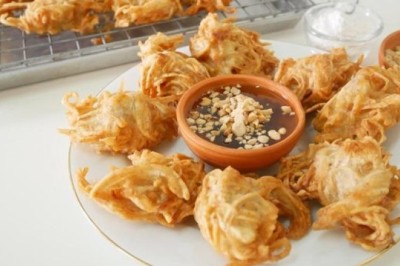 เผือกทอด อาหารเจ