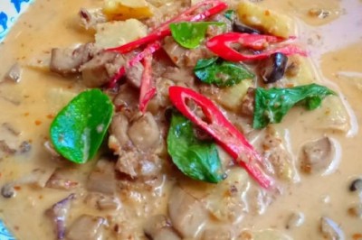 แกงคั่วสับปะรด ( เจ ) อาหารเจ