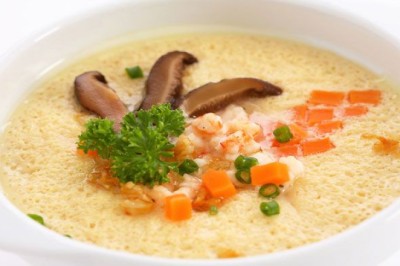 ไข่ตุ๋นกุ้งส้ม (สากล) อาหารภาคใต้