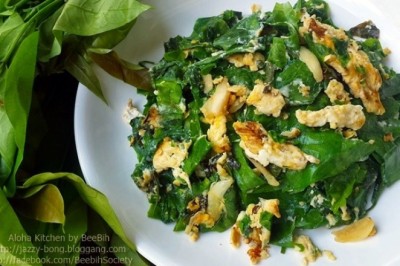 ผักเหลียงผัดไข่ อาหารภาคใต้