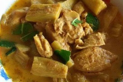 แกงไก่กับอ้อดิบ อาหารภาคใต้