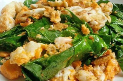 ใบเหลียงผัดไข่ อาหารภาคใต้