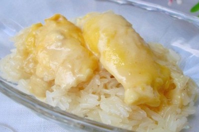 ข้าวเหนียวทุเรียน ขนมไทย