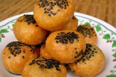 ขนมอีตุย (ซาลาเปาทอด) ขนมไทย