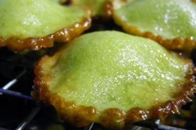 ขนมดอกบัว (สูตรใบเตย) ขนมไทย