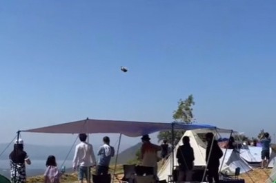 วินาทีเต็นท์บินที่ เขายายเที่ยง แถมปาฏิหาริย์มีจริงลอยไปแล้วยังกลับมาหาเจ้าของ!