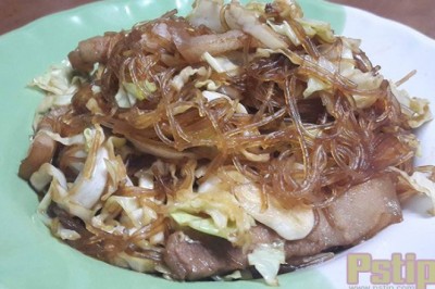 ผัดกะหล่ำปลีใส่วุ้นเส้น อาหารภาคใต้