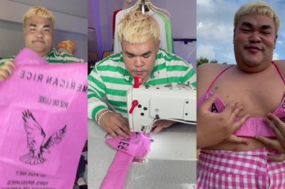 ปิงปอง ธงชัย เปลี่ยนถุงกระสอบ เป็นบราแสนเก๋ ฝีมือขั้นเทพจริงๆ