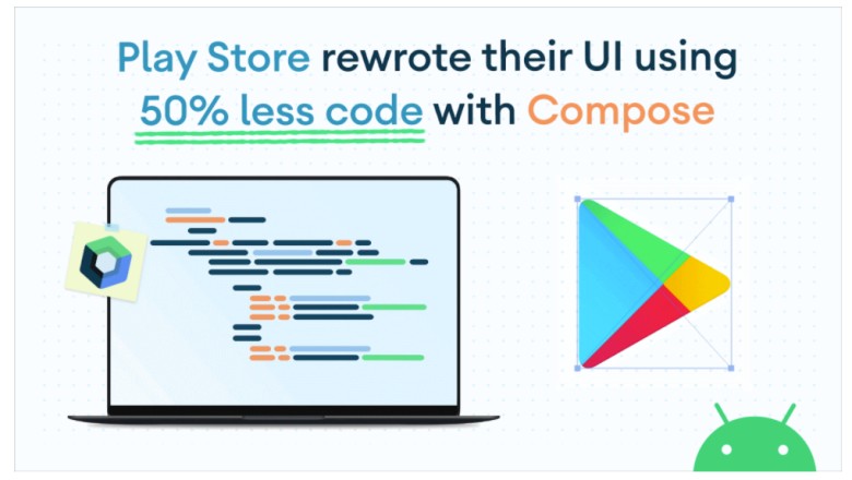 ทีม Google Play เล่าประสบการณ์เปลี่ยนมาใช้ Jetpack Compose ลดจำนวนโค้ดลง 50%