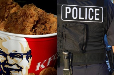 หญิงอเมริกัน โทรให้ตำรวจไปจับ KFC เพราะตัวเองได้ไก่ทอดไม่ครบ