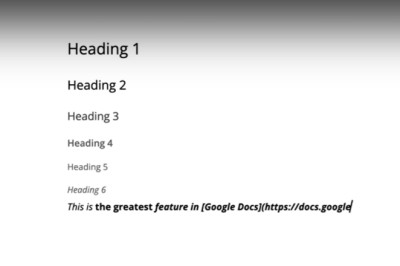 Google Docs เพิ่มการรองรับ Markdown Syntax ทั้ง Heading, Bold และ Link