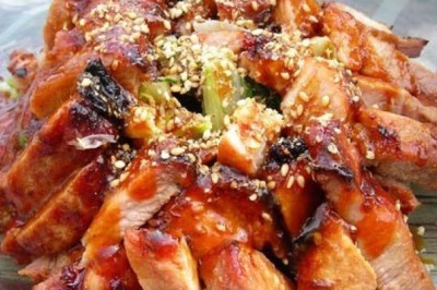 หมูย่าง เทอริยากิ อาหารญี่ปุ่น