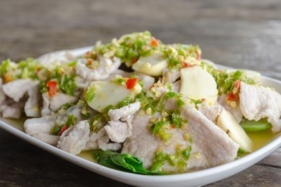หมูมะนาว อาหารจานเดียว