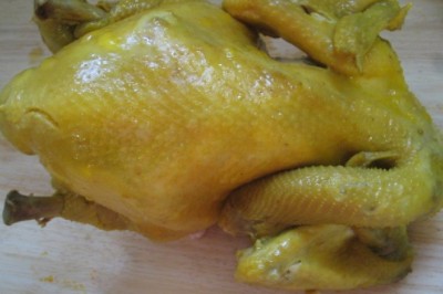 เทคนิคต้มไก่ให้หนังไม่ลอก